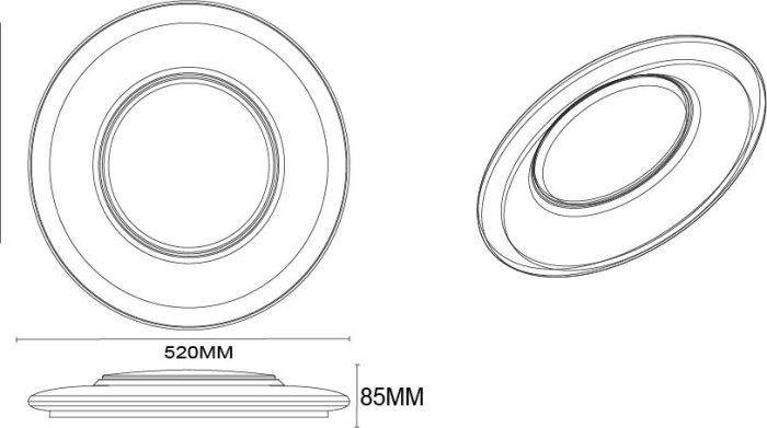 Настенно-потолочный светильник Globo CANDIDA 48311-48_GL