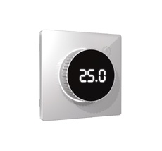 Лицевая панель ALFA для терморегулятора теплого пола с цифровым дисплеем QUANT Ambrella Volt AP4058_AMB