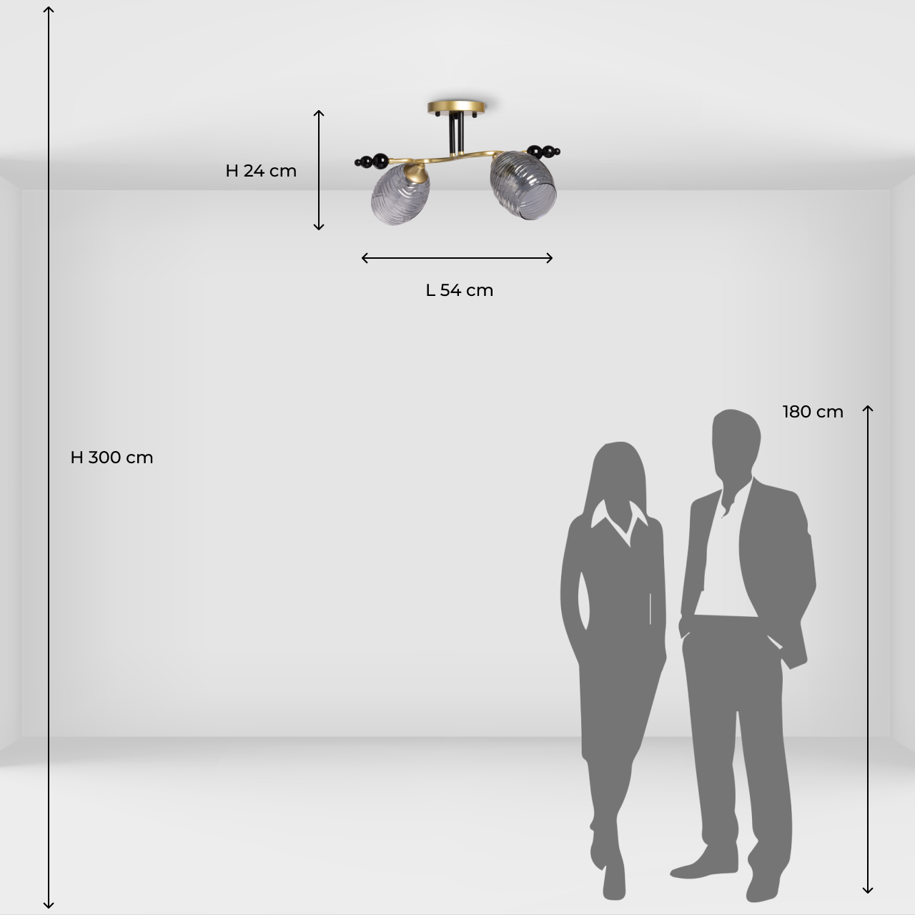 Потолочная люстра De City Клэр 463012402_MW