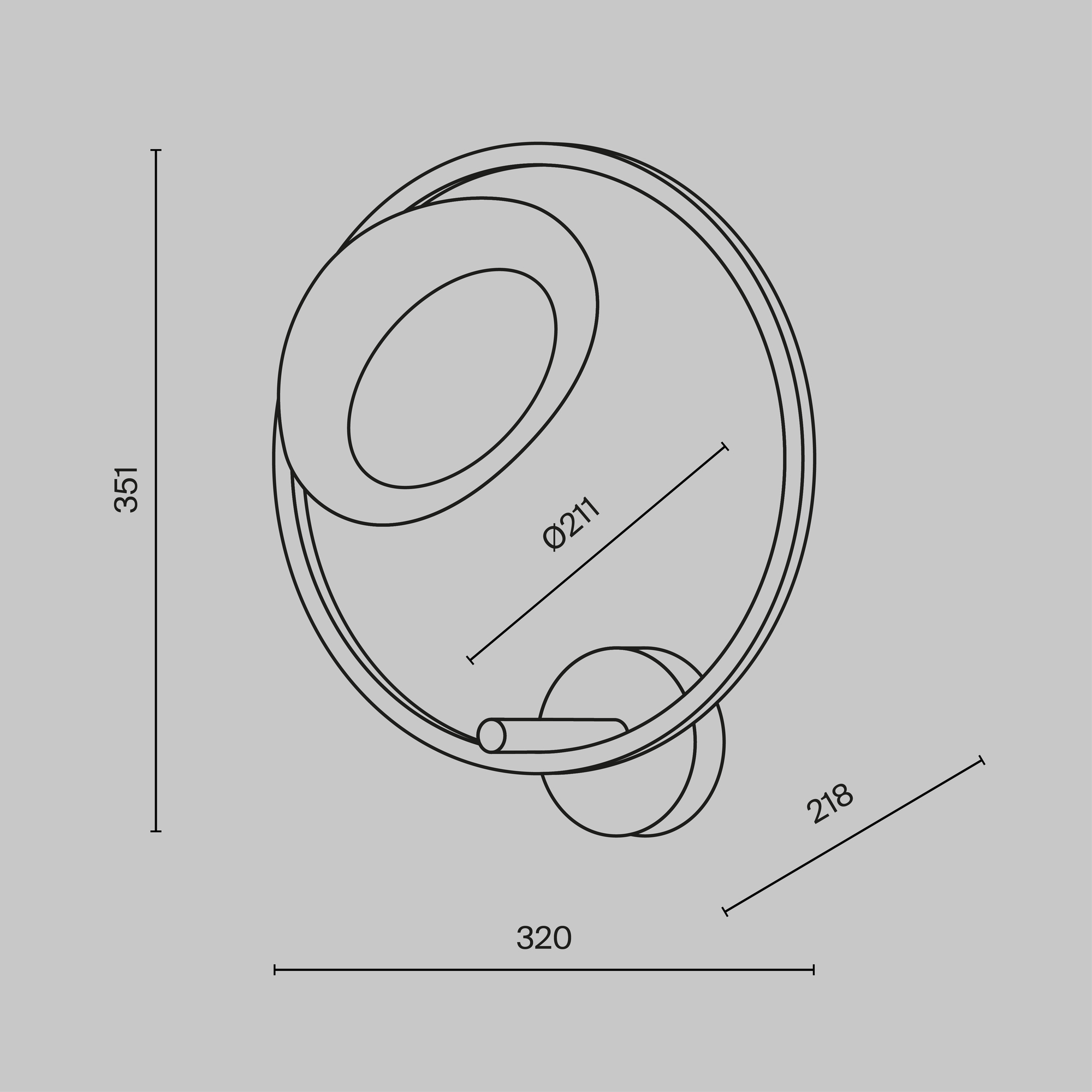 Бра Maytoni Lunare MOD327WL-L5BS3K_MY