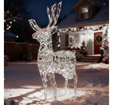 Светодиодная Фигура Световой Олень 1,6м Белый 24В, IP65 LTC LC-13162