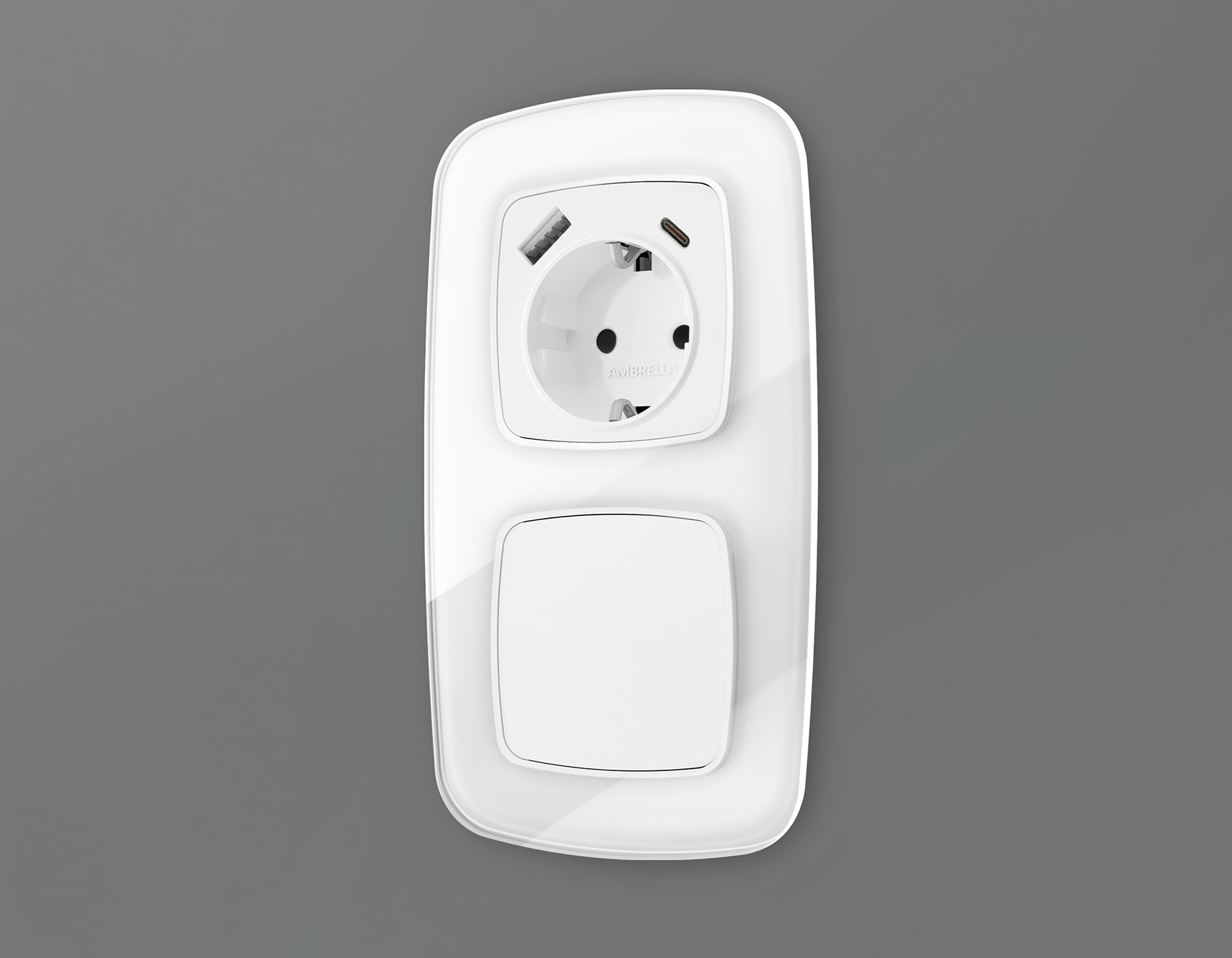 Лицевая панель Ambrella Volt OMEGA заглушка для суппорта QUANT OP1360_AMB