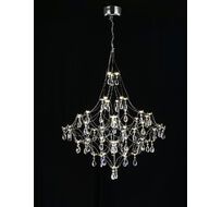 Подвесная люстра светодиодная с пультом и хрустальными подвесками Asfour MyFar MR2640-66P-50AD
