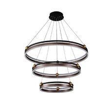 Подвесная люстра Crystallux FERNANDO FERNANDO&nbsp;SP158W&nbsp;LED&nbsp;D400+600+800&nbsp;COFFEE/BLACK_CR