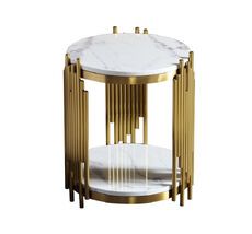 Журнальный столик ArtHomeDecor Stereo ID 410-500x550 GL/WtM