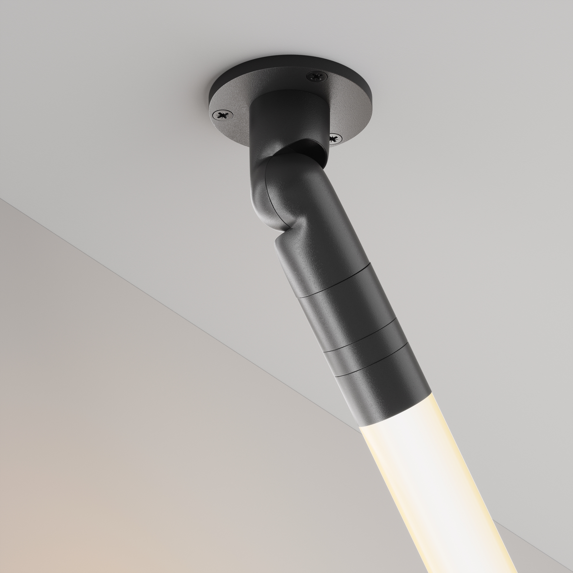 Шарнирное основание для накладного монтажа системы Shelf с вводом питания Maytoni C027CS-P-B_MY