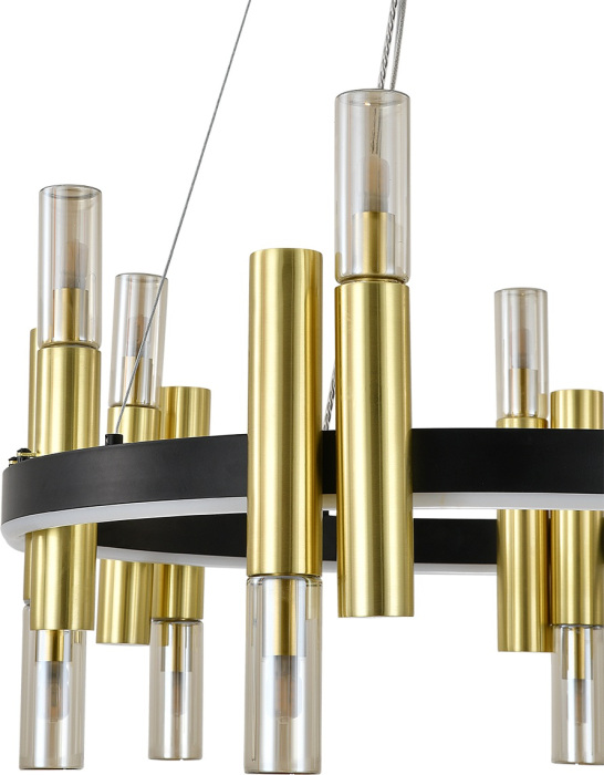 Потолочный светильник подвесной шириной 60 см (13027/12P Black) Indigo V000107L