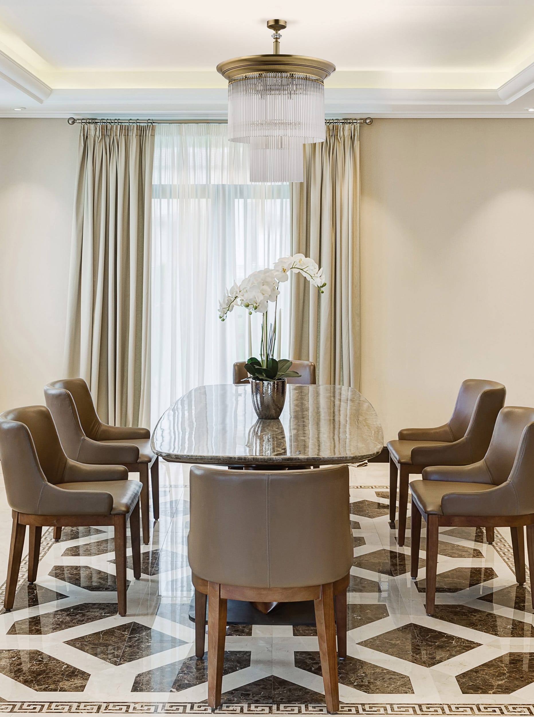 Потолочная люстра Kutek FIORE FIO-PL-9(P)600/270