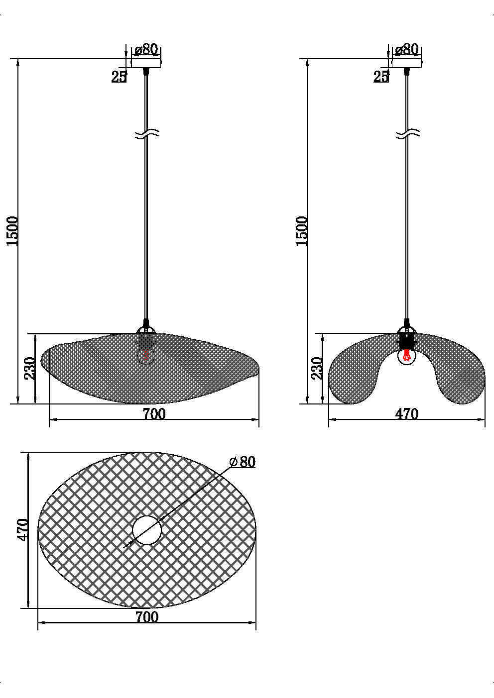Подвесной светильник Freya Wavy FR5243PL-01BR9_MY