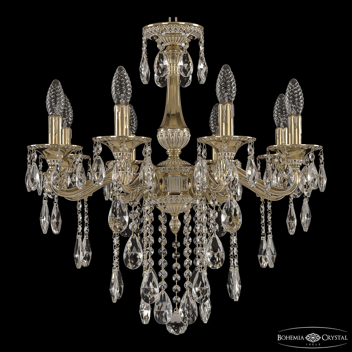 

Хрустальная люстра Bohemia Ivele Crystal 7302 73102/8/175 B GW, 73102/8/175 B GW