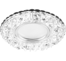 Встраиваемый светильник круглый с подсветкой Feron 28848_FR