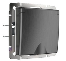 Розетка влагозащ. с зазем. с защит. крышкой и шторками Werkel WL04-SKGSC-01-IP44 a050754_WR