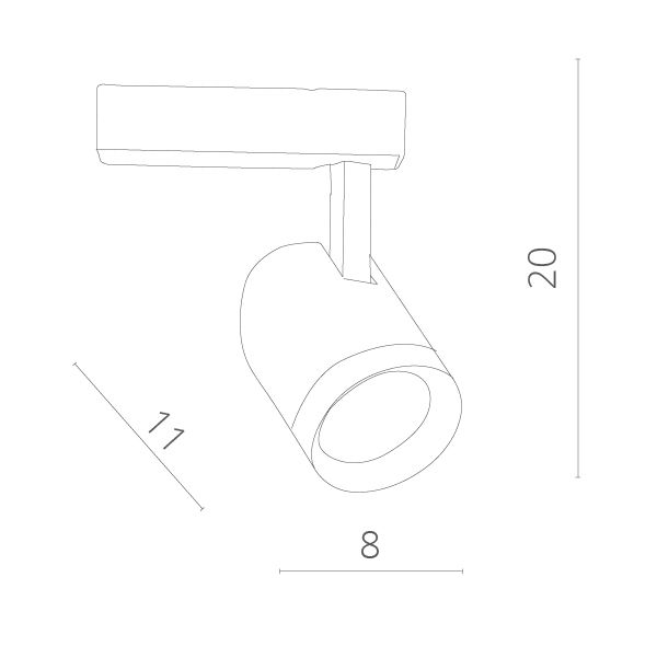 Светильник для рельсовой системы ArteLamp Track Lights A1720PL-1BK