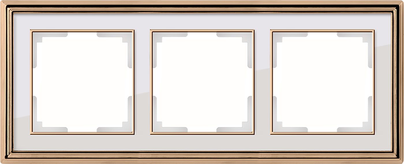 

Рамка на 3 поста Palacio WL17-Frame-03 a051218, Золотой, a051218