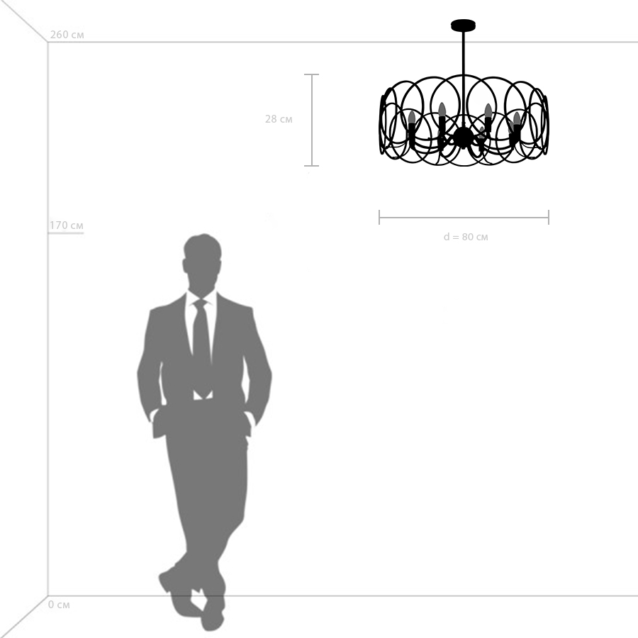 Потолочная люстра LightStar Regolo 713083_LS