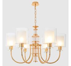 Подвесная люстра Crystal Lux ELENA ELENA SP6 GOLD_CR