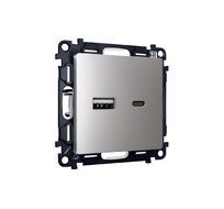 Розетка 2USB A+C 20W быстрая зарядка QUANT MA511010_AMB