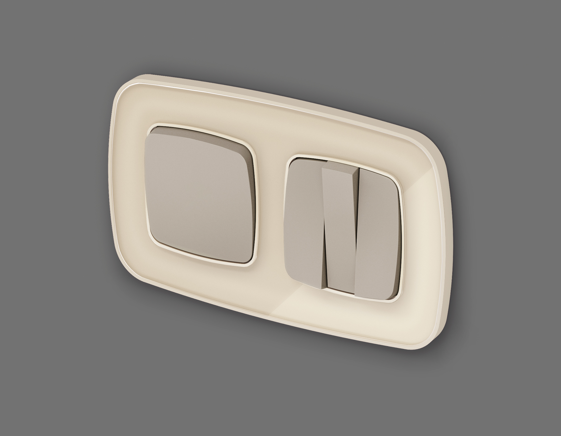 Лицевая панель для 1-кл выключателей QUANT Ambrella Volt OMEGA OP3610_AMB