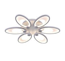 Потолочная люстра светодиодная диммируемая с пультом регулировкой цветовой температуры и ночным режимом (100W) Escada 10235/6LED (100W)_ESC