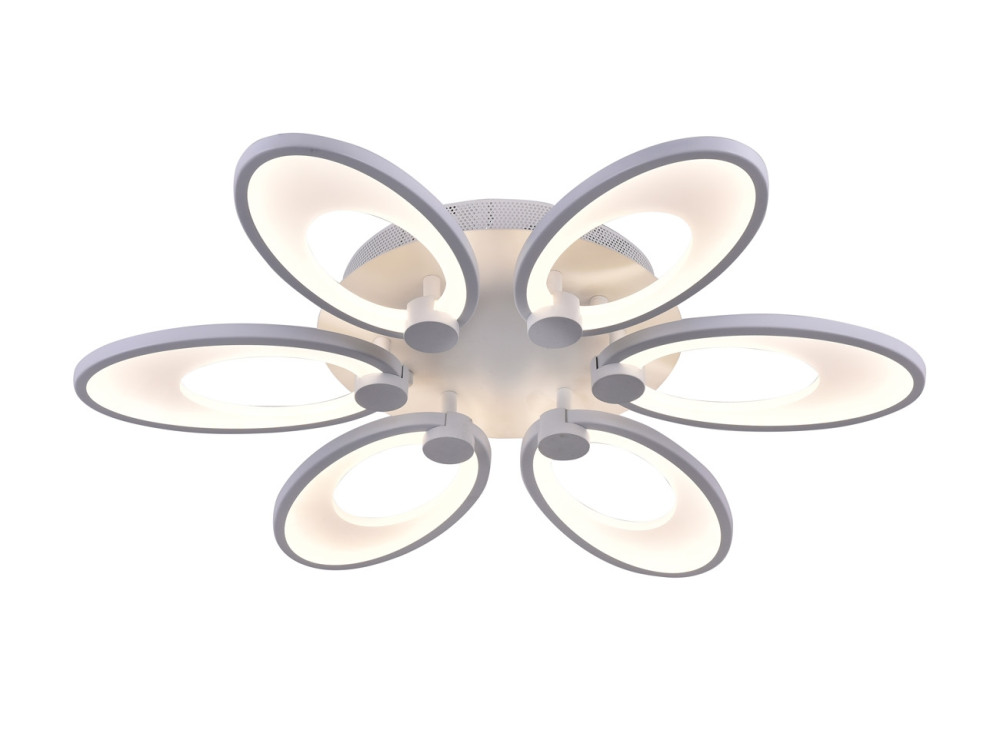 Потолочная люстра светодиодная диммируемая с пультом регулировкой цветовой температуры и ночным режимом (100W) Escada 10235/6LED (100W)_ESC