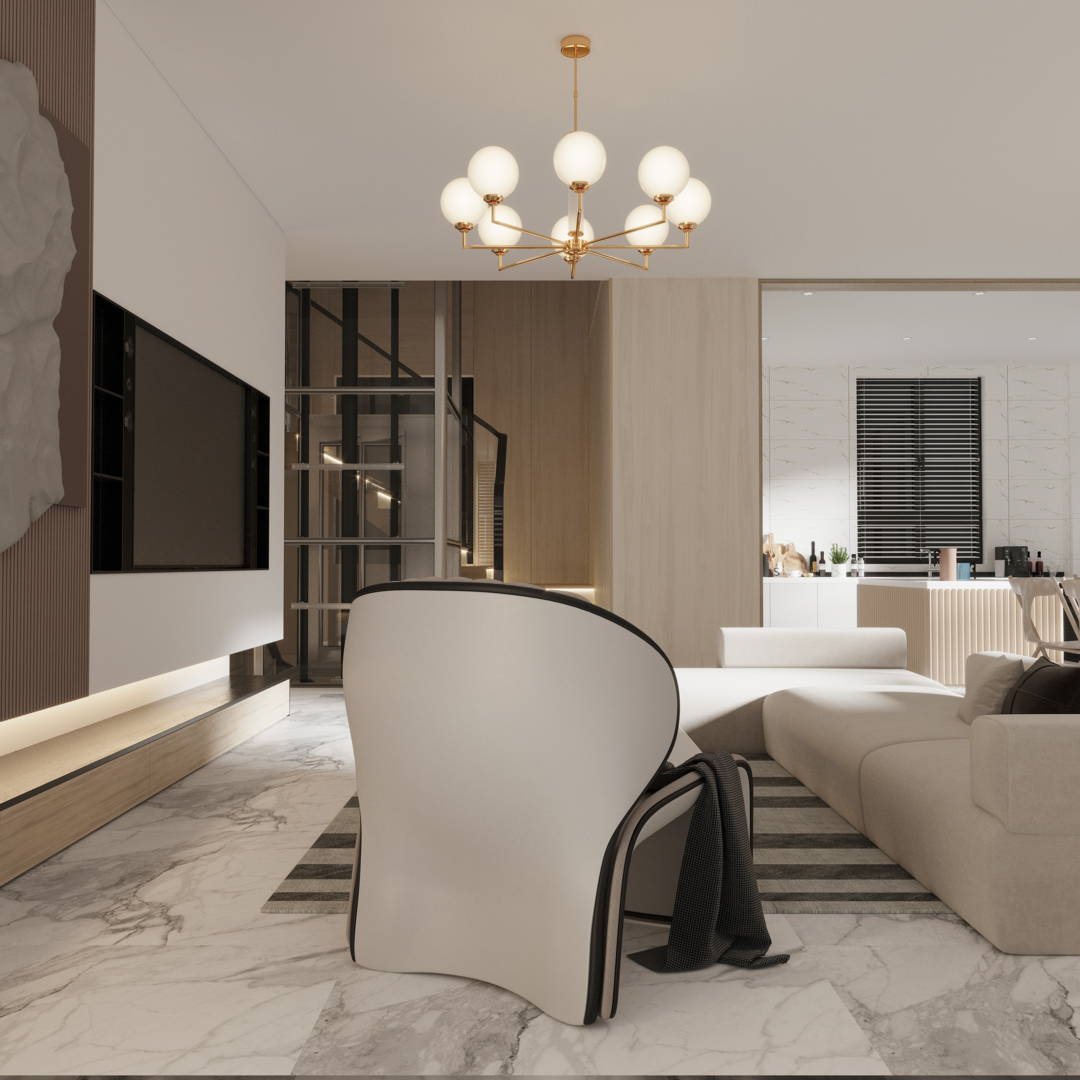 Подвесная люстра Kutek MOOD ARTU GLASS ART-ZW-8(Z)G