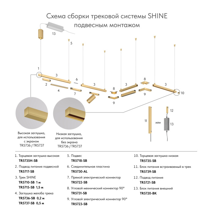 Блок питания Denkirs SHINE BASE TR5739-SB