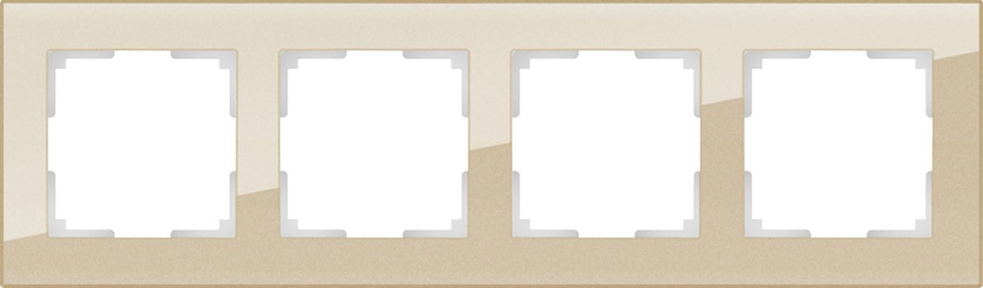 Рамка на 4 поста Favorit Champagne WL01-Frame-04 a050794_WR