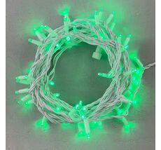 Гирлянда Нить 10м Зеленая 24В, 75 LED, Провод Белый Каучук, IP65 LTC LL75-8-1G LL75-8-1G