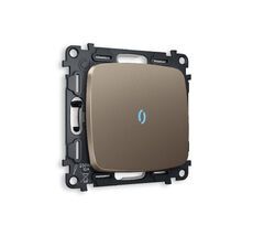 Выключатель одноклавишный проходной с подсветкой Ambrella Volt OMEGA QUANT MO632040_AMB