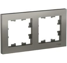 Рамка на 2 поста (сталь) Systeme Electric ATN000902