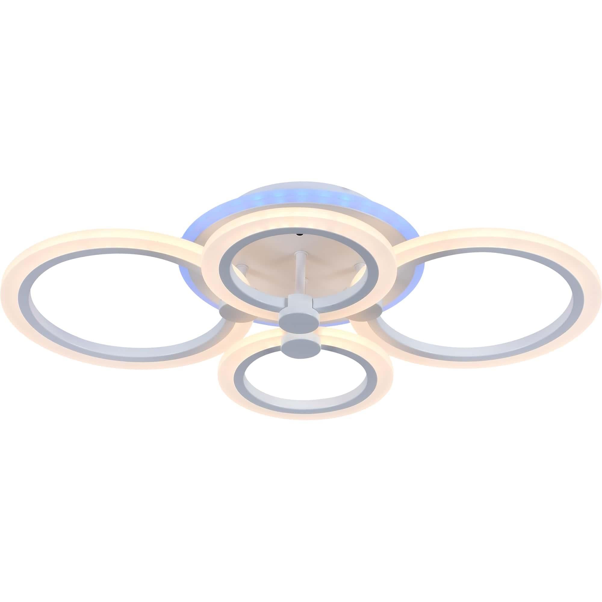 

Потолочная люстра Evoluce с пультом ДУ и RGB подсветкой CERINA SLE500552-04RGB, SLE500552-04RGB