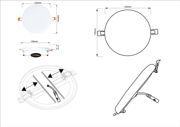 Встраиваемый светильник ArteLamp Prior A7982PL-1WH
