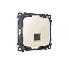 Розетка телефонная Ambrella Volt OMEGA RJ-11(4P4C) с защитной шторкой QUANT MO312030_AMB