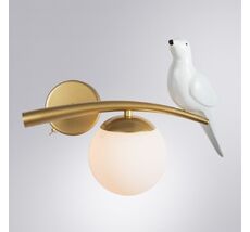 Бра ArteLamp с декоративной птицей ELTANIN A3422AP-1GO