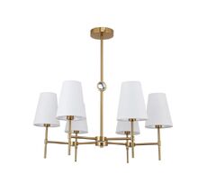 Потолочная люстра на штанге Arte Lamp Daniella A4104LM-6PB