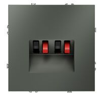 Розетка акустическая встраиваемая VOLTUM S70 4-местная VLS060306
