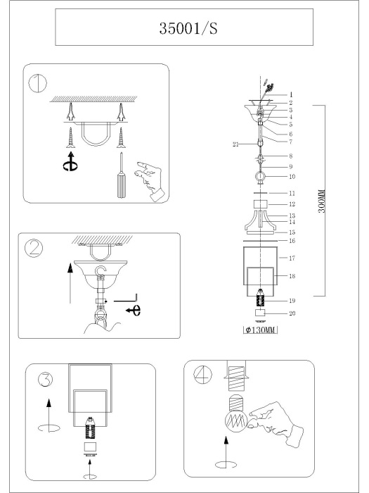 Подвесной светильник NewPort 35001/S_NP