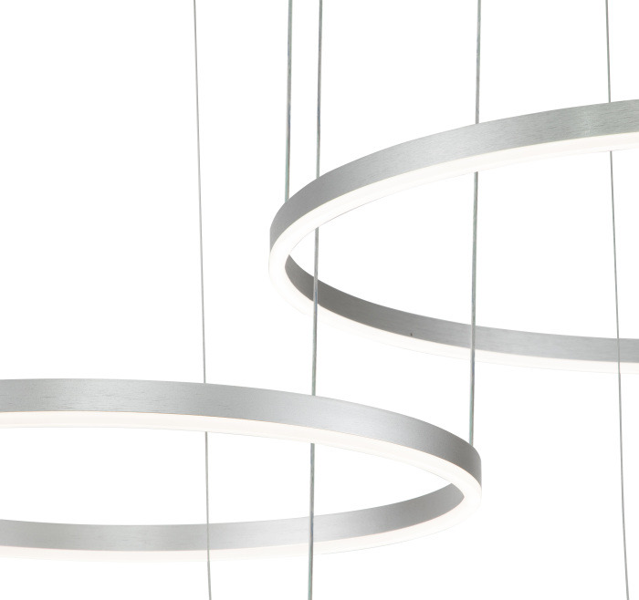 Подвесная люстра с пультом светодиодная (14001/3P Silver) Indigo V000014L