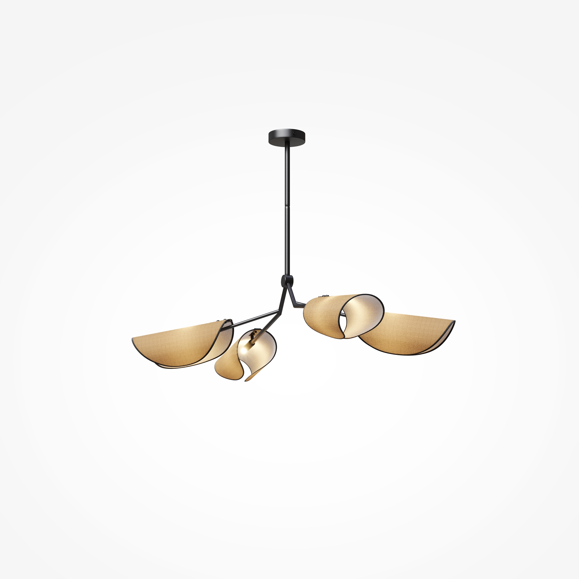 Подвесная люстра на штанге Maytoni Organic MOD225PL-04B_MY