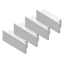 Заглушка для накладного алюминиевого профиля GP2001 комплект 4шт Ambrella Light ILLUMINATION GP8400_AMB