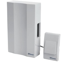 Звонок с кнопкой проводной электромеханический белый 230V Feron 41504_FR