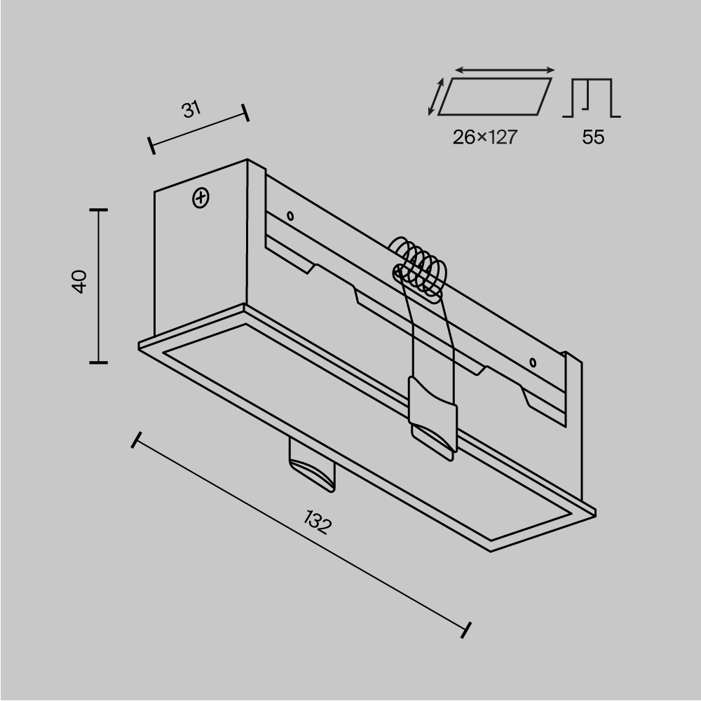 Встраиваемый светильник Maytoni Basis DL066-12W3-6K-W_MY