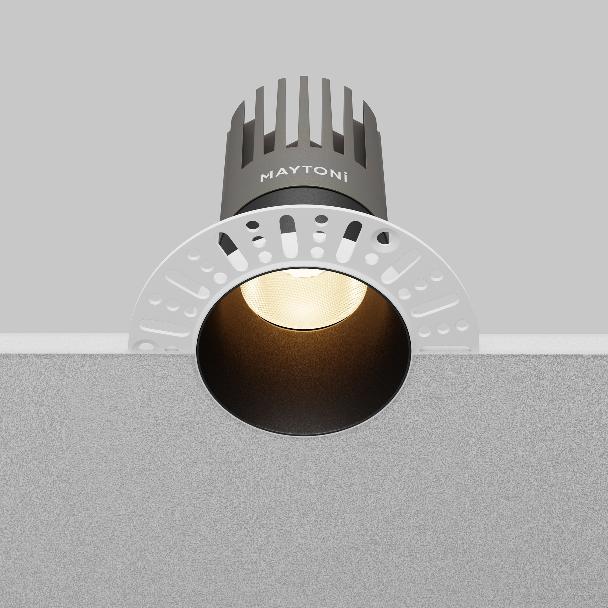 Встраиваемый светильник Maytoni Dip DL122-15W-3K-TRS-B_MY