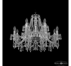 Хрустальная люстра Bohemia Ivele Crystal 1403/8+4/240 Ni_BI