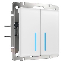 Сенсорный выключатель двухклавишный с подсветкой 1000 Вт Werkel a057677_WR