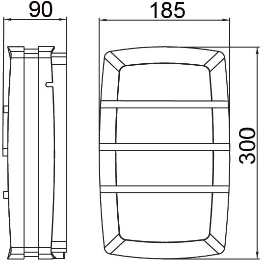 Настенный светильник уличный IP54 Oasis Light 3381 Gr_OL