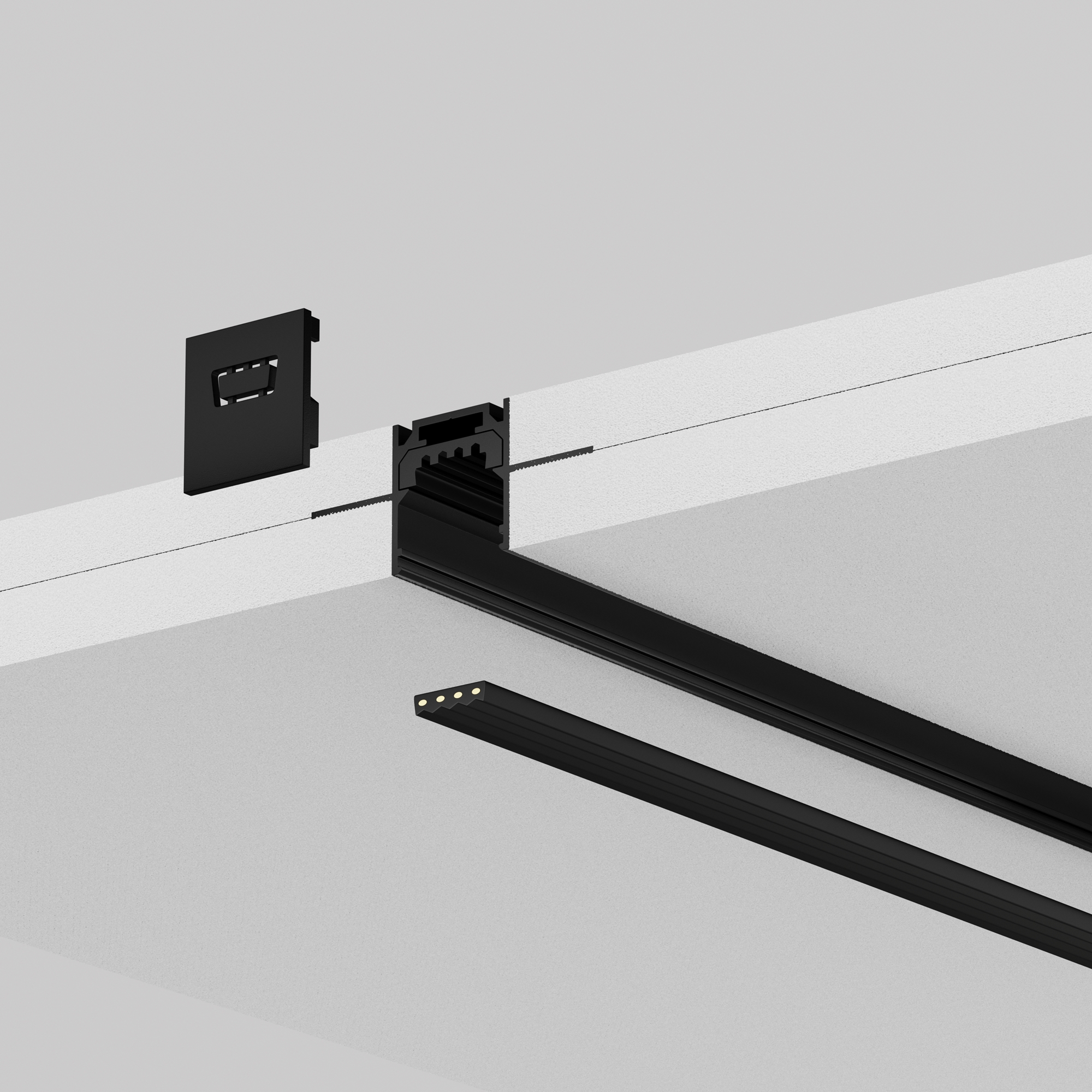 Профиль Maytoni для уличной трековой системы Exility IP O-TR002ED-P-B3M_MY