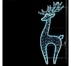 Светодиодная Консоль Олень в Профиль 90 х 240 см, Белая, 220В LTC LC-13406