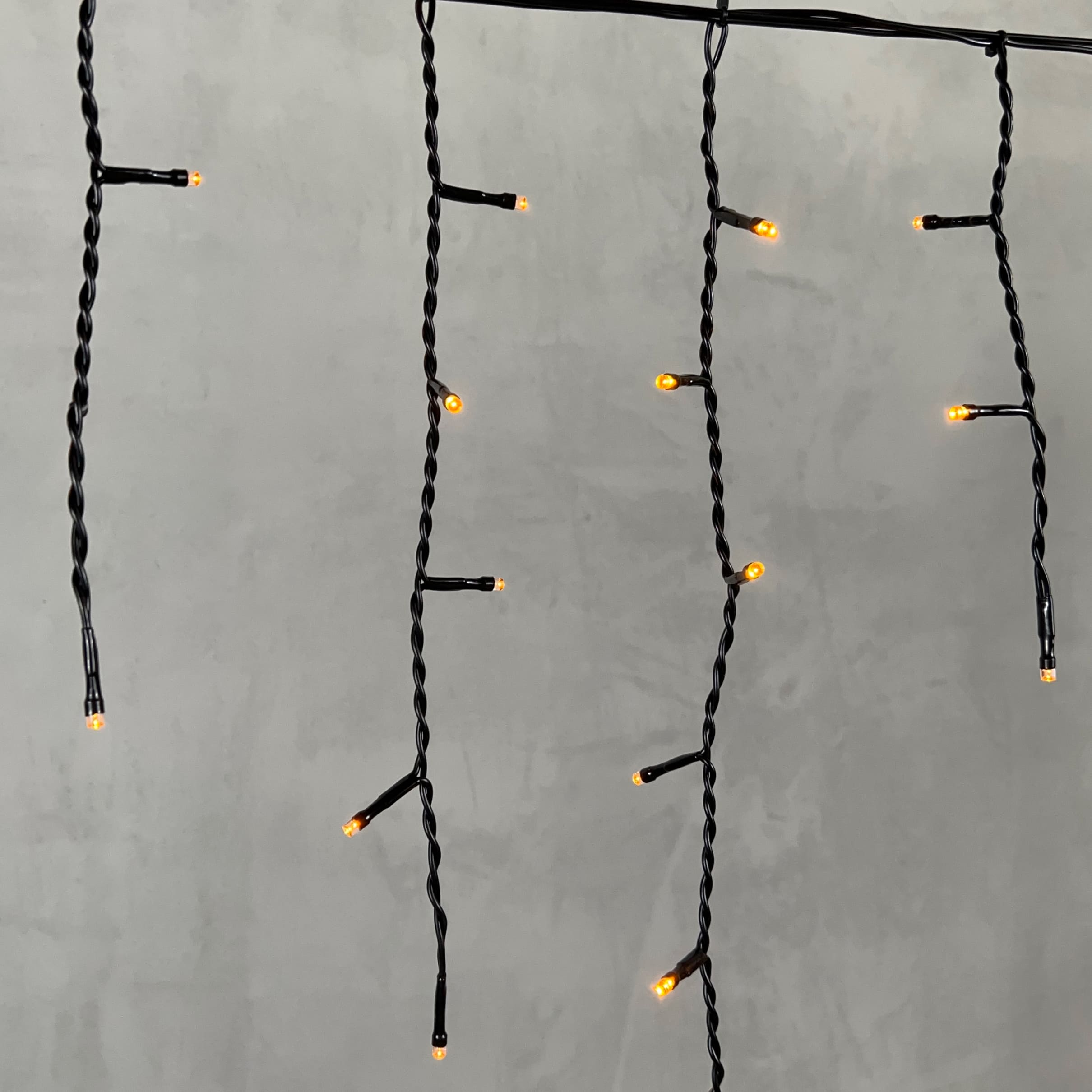 Гирлянда Бахрома 3,1 x 0,5 м Желтая 220В, 150 LED, Провод Черный ПВХ, IP54 PIL150-11-2Y