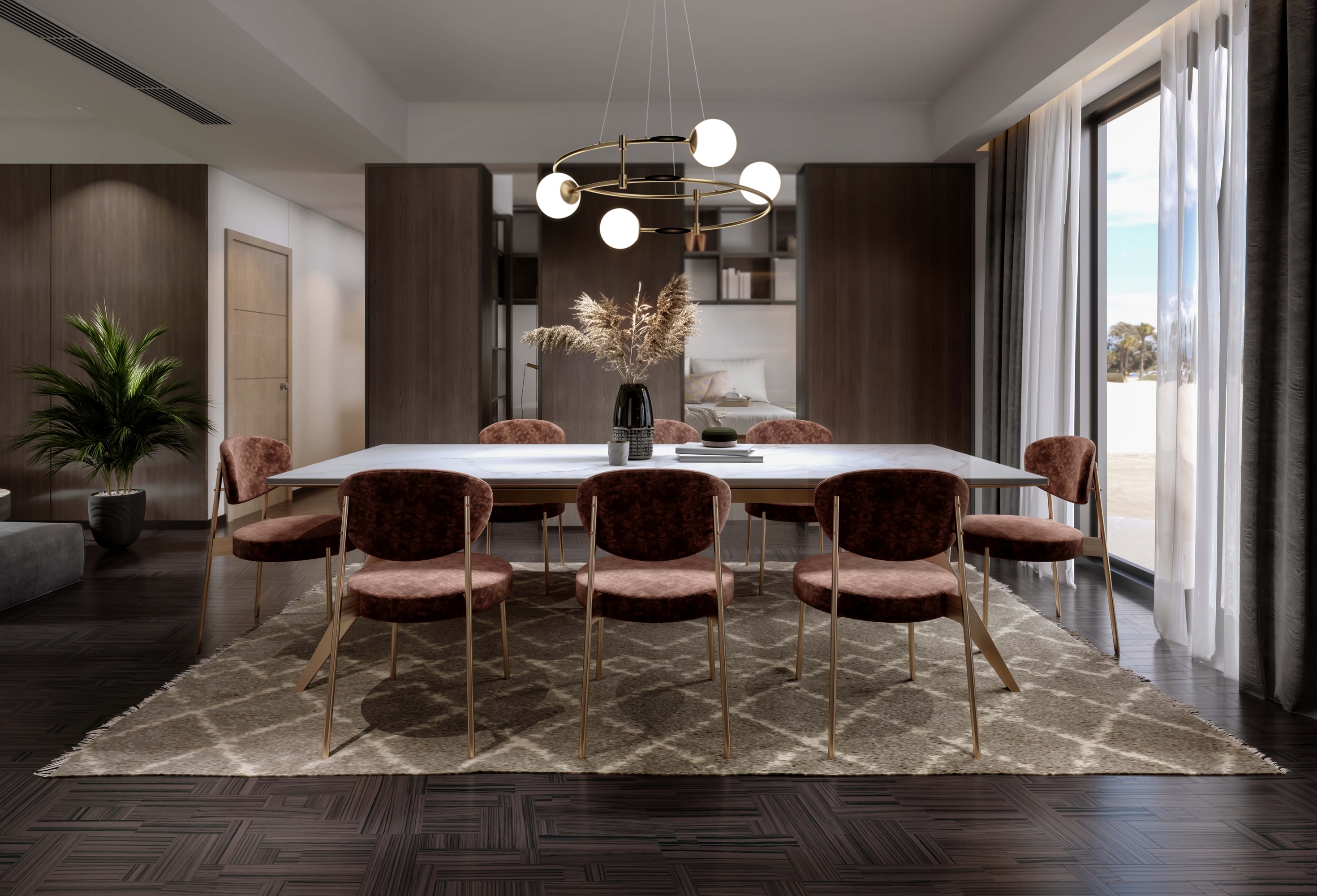 Подвесная люстра Maytoni Balance MOD317PL-04G_MY